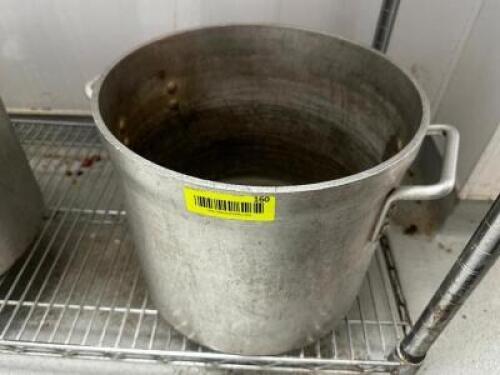 DESCRIPTION 20 QT ALUMINUM STOCK POT LOCATION KITCHEN QTY 1