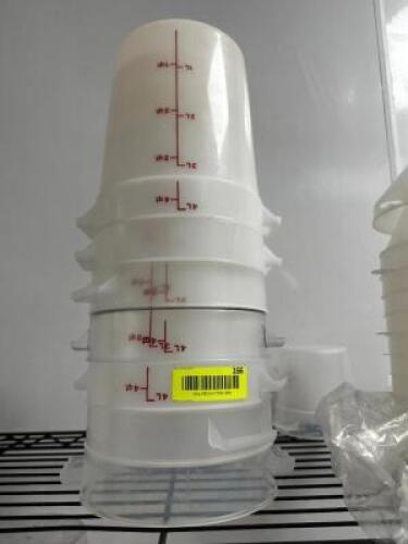 DESCRIPTION (6) 4 QUART PLASTIC CONTAINERS. NO LIDS THIS LOT IS: SOLD BY THE PIECE LOCATION KITCHEN QTY 6