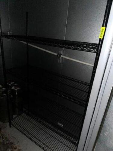 DESCRIPTION 48" X 18" FOUR TIER WIRE SHELF. LOCATION BASEMENT QTY 1