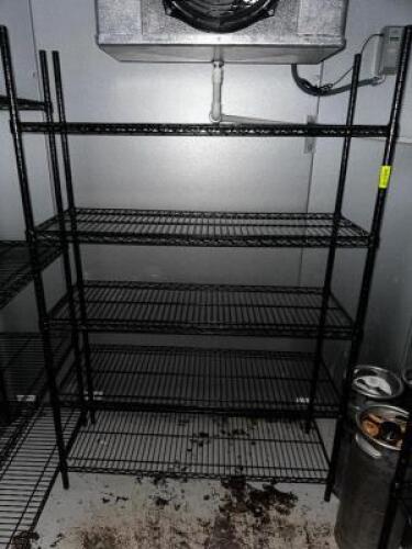 DESCRIPTION 48" X 18" FOUR TIER WIRE SHELF. LOCATION BASEMENT QTY 1