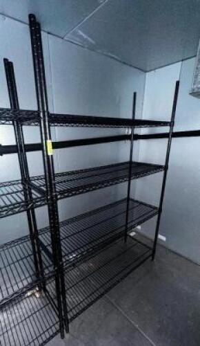 DESCRIPTION 48" X 18" FOUR TIER WIRE SHELF. LOCATION BASEMENT QTY 1