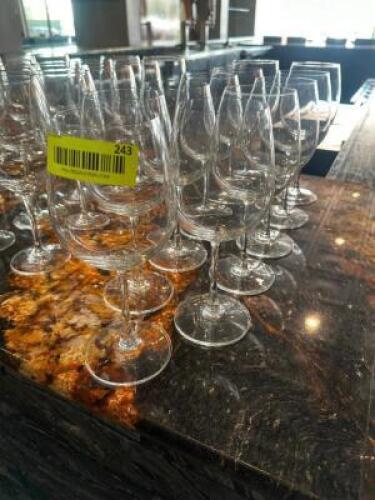 DESCRIPTION (10) WINE GLASSES THIS LOT IS: SOLD BY THE PIECE LOCATION BAR QTY 10