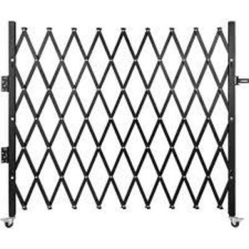 DESCRIPTION: (1) FOLDING GATES INFORMATION: STEEL, SILVER SIZE: FITS 4' TO 10' SINGLE OPENING RETAIL$: $450.00 EA QTY: 1