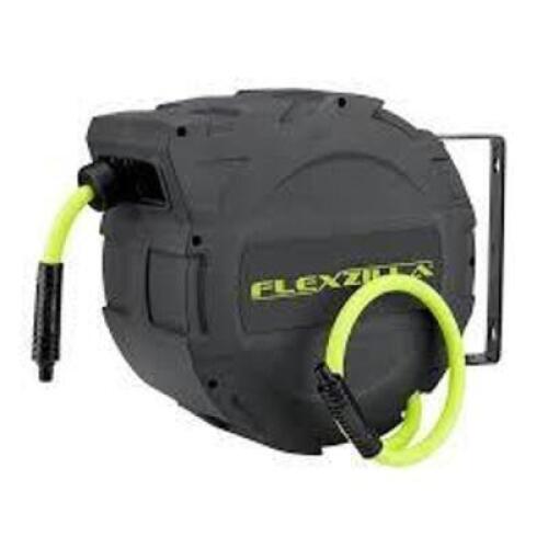 DESCRIPTION: (1) AIR HOSE REEL BRAND/MODEL: FLEXZILLA INFORMATION: GREEN AND BLACK SIZE: 30', 3/8" RETAIL$: $361.44 EA QTY: 1