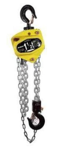 DESCRIPTION: (1) MANUAL CHAIN HOIST BRAND/MODEL: LIFT-ALL #MCH010X10 INFORMATION: YELLOW, 2000 LB CAPACITY SIZE: 10' RETAIL$: $366.49 EA QTY: 1