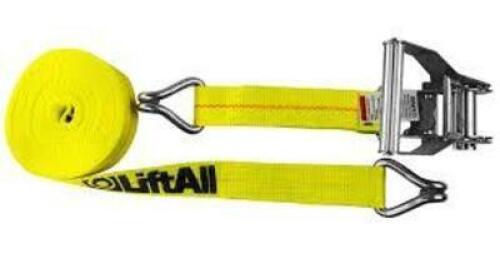 DESCRIPTION: (2) TIE DOWN STRAPS BRAND/MODEL: LIFTALL INFORMATION: YELLOW, SEE INSPECTION SIZE: 27' RETAIL$: $26.84 EA QTY: 2