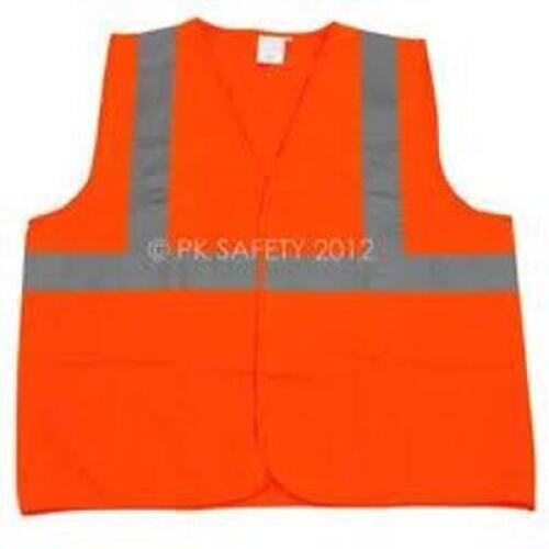DESCRIPTION: (6) HI-VIS VEST BRAND/MODEL: PIP #302-5PMVOR-M INFORMATION: ORANGE SIZE: MED RETAIL$: $11.00 EA QTY: 6