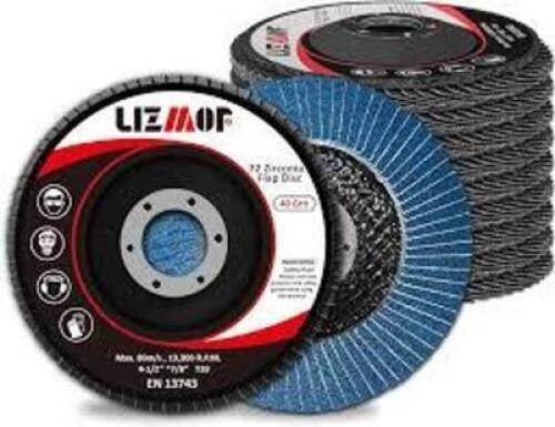 DESCRIPTION: (10) PREMIUM FLAP WHEEL BRAND/MODEL: GLOBAL ABRASIVES INFORMATION: AF 120 SIZE: 4-1/2" X 7/8" QTY: 10