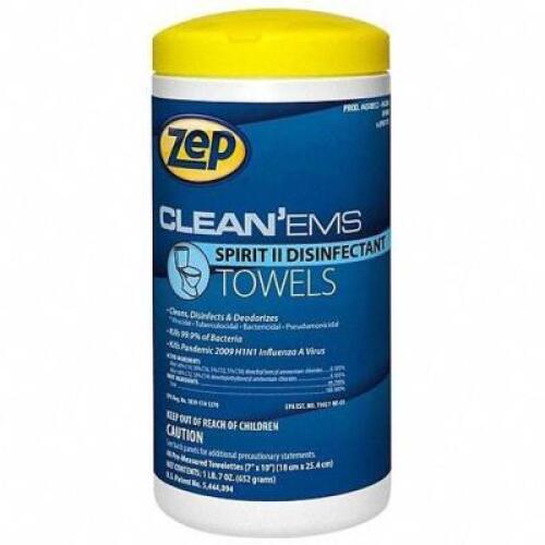 (12) DISINFECTING CLEANING AND SANITIZING WIPES, CANISTER, 12 IN X 7 IN SHEET SIZE