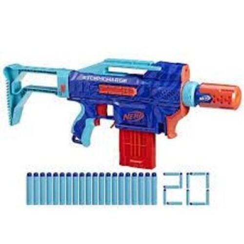 DESCRIPTION: (1) STORMCHARGE TOY GUN BRAND/MODEL: NERF INFORMATION: BLUE RETAIL$: $29.99 EA QTY: 1
