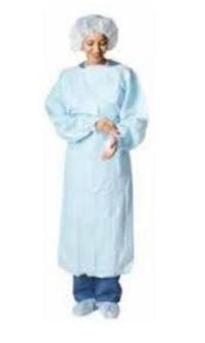 DESCRIPTION: (2) CASES OF (75) DISPOSABLE GOWN BRAND/MODEL: RECEPT #8572 INFORMATION: BLUE RETAIL$: $24.99 EA QTY: 2