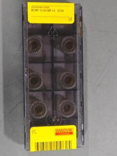 DESCRIPTION: (10) CARBIDE TURNING INSERTS BRAND/MODEL: SANDVIK COROMANT RCMT1204 MP-L3 RETAIL$: $226.00 QTY: 10