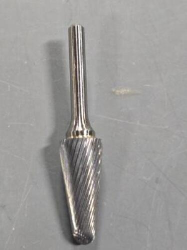 DESCRIPTION: (6) SOLID CARBIDE CONE BUR BRAND/MODEL: WESTWARD 19D780 SIZE: 3/16" RETAIL$: $262.39 QTY: 6