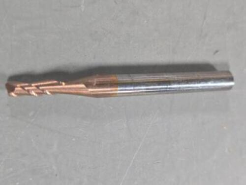DESCRIPTION: (6) SOLID CARBIDE SQ END MILL BRAND/MODEL: ACCUPRO 62776240 SIZE: 3//32" DIA 1/8" SD RETAIL$: $184.38 QTY: 6