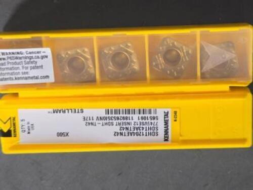 DESCRIPTION: (10) CARBIDE MLLING INSERTS BRAND/MODEL: KENNAMETAL SDHT1204AETN42 RETAIL$: $404.69 QTY: 10