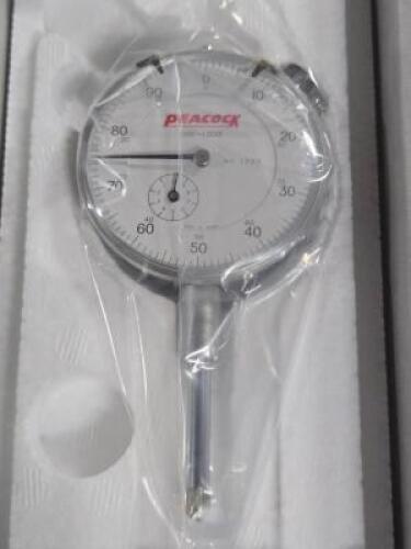 DESCRIPTION: (1) DIAL DROP INDICATOR BRAND/MODEL: PEACOCK 1330 SIZE: 1" MAX 0-100 DIAL READ RETAIL$: $105.63 QTY: 1