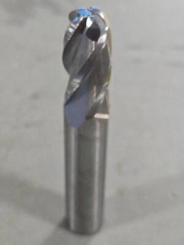 DESCRIPTION: (1) CARBIDE BALL END MILL BRAND/MODEL: SGS 30166 SIZE: 9/16" DIA 1-1/8" LOC RETAIL$: $114.54 QTY: 1
