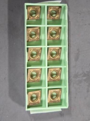 DESCRIPTION: (20) CARBIDE TURNING INSERTS BRAND/MODEL: SECO CCMT120408-PM5 RETAIL$: $421.20 QTY: 20