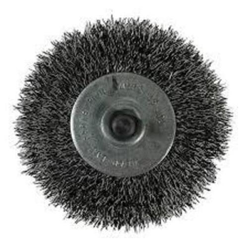 DESCRIPTION: (2) CRIMPED WIRE NARROW FACE WHEEL BRUSH BRAND/MODEL: CGW #60180 SIZE: 8" RETAIL$: $ QTY: 2