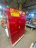 DESCRIPTION: (1) SAFETY CABINET BRAND/MODEL: EAGLE/PI47X INFORMATION: RED/CAPACITY: 60 GAL/MINOR COSMETIC DAMAGES, MUST COME INTO INSPECT RETAIL$: 1,3 - 2