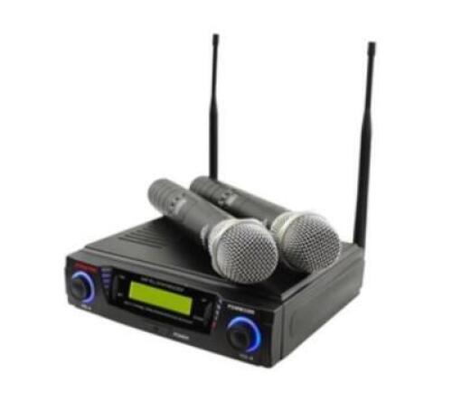 DESCRIPTION: (1) WIRELESS MICROPHONE SYSTEM BRAND/MODEL: PYLE/PDWM3300 INFORMATION: INCLUDES 2 MICS, 200'-260' OPERATING RANGE QTY: 1