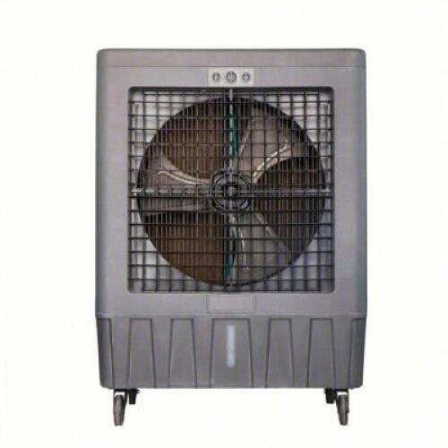 DESCRIPTION: (1) PORTABLE EVAPORATIVE COOLER BRAND/MODEL: HESSAIRE/55JR30 INFORMATION: 30" BLADE DIAMETER, 11,000 CFM, 3000 SQFT COVERAGE, 33 GALLON W