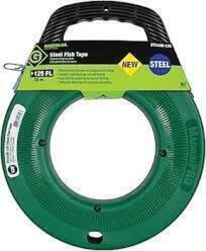 DESCRIPTION: (1) ROLL OF FISH TAPE BRAND/MODEL: GREENLEE #FTS438-125 INFORMATION: STEEL SIZE: 125' X 1/8" RETAIL$: $71.23 EA QTY: 1