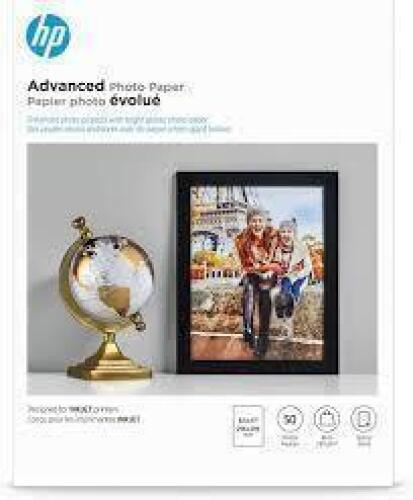 DESCRIPTION: (3) BOXES OF (50) SHEES OF ADVANCED PHOTO PAPER BRAND/MODEL: HP SIZE: 8.5X11 RETAIL$: $25.99 EA QTY: 3