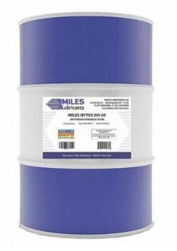 DESCRIPTION: (1) MINERAL HYDRAULIC OIL BRAND/MODEL: MILES LUBRICANTS/M001000701 INFORMATION: ISO VISCOSITY GRADE: 68/AMBER RETAIL$: 680.16 SIZE: 55 GA