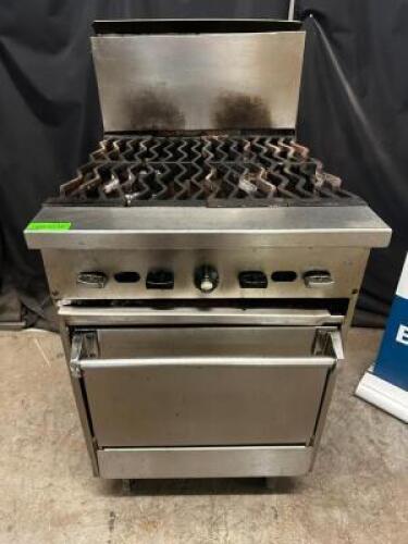 JADE RANGE FOUR BURNER RANGE W/ LOWER OVEN.