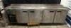 RANDELL 111" FOUR DOOR PIZZA PREP TABLE.