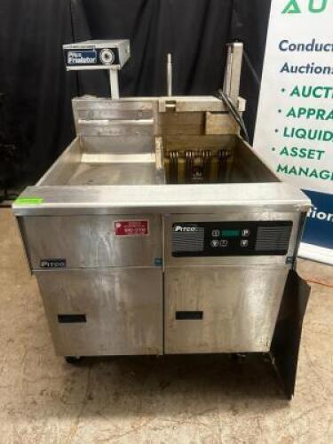 PITCO 40LB. ELECTRIC FRYER W/ LEFT SIDE HEATED DUMP STATION