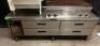 76" DELFIELD FOUR DRAWER REFRIGERATED CHEFS BASE.