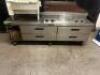 76" DELFIELD FOUR DRAWER REFRIGERATED CHEFS BASE. - 3