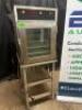 HENNY PENNY PASS THRU HUMIDIFIED HOLDING CABINET W/ STAND.