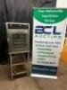 HENNY PENNY PASS THRU HUMIDIFIED HOLDING CABINET W/ STAND. - 2