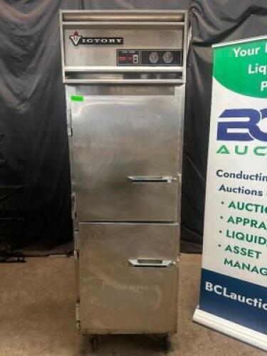 VICTORY SPLIT DOOR COMMERCIAL REFRIGERATOR.