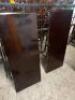 76" DARK WOOD DINING ROOM TABLE W/ (2) 18" LEAF INSERTS. - 7