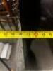 76" DARK WOOD DINING ROOM TABLE W/ (2) 18" LEAF INSERTS. - 10