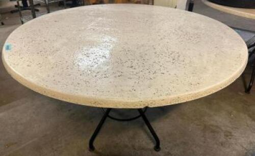 47" ROUND COMPOSITE PATIO TABLE W/ BASE.