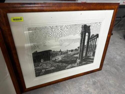 24" X 20" FRAMED PRINT