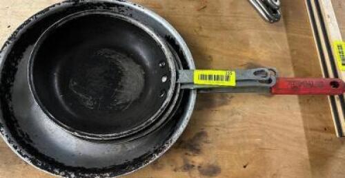 (3) ASSORTED SKILLETS
