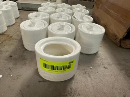 (12) CERAMIC SUGAR CADDYS