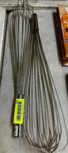 (2) LARGE STAINLESS WISK'S