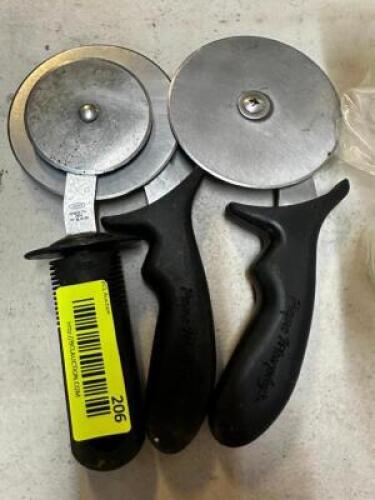 (3) STAINLESS PIZZA WHEELS