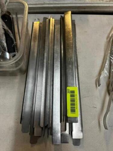 (8) 12" STAINLESS DIVIDERS.