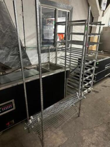 36" X 14" FOUR TIER WIRE RACK.