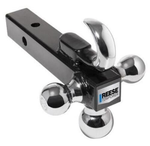 DESCRIPTION: (1) BALL MOUNT TRAILER HITCH BRAND/MODEL: REESE/7031400 INFORMATION: CAPACITY: 10,000 LBS/BLACK RETAIL$: 42.89 SIZE: 7.5" X 12.9" X 6.8"