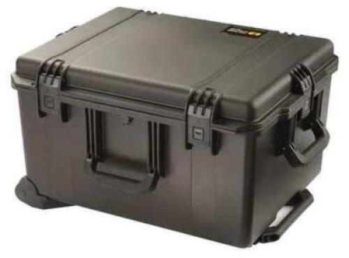 DESCRIPTION: (1) PROTECTIVE CASE BRAND/MODEL: PELICAN/IM2750 INFORMATION: BLACK/VOLUME CAPACITY: 2.75 CU-FT RETAIL$: 288.95 SIZE: 24.6"L X 19.7"W X 14