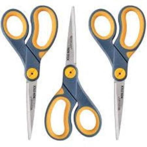 DESCRIPTION: (1) CASE OF (6) PACKS OF (3) STRAIGHT SCISSORS BRAND/MODEL: WESTCOTT SIZE: 8" RETAIL$: $21.00 EA QTY: 1